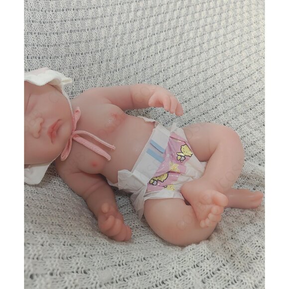 3.5kg Full Body Silicone Sleeping Newborn 45cm Cute Reborn Baby Dolls Girl Dolls - Picture 14 of 16